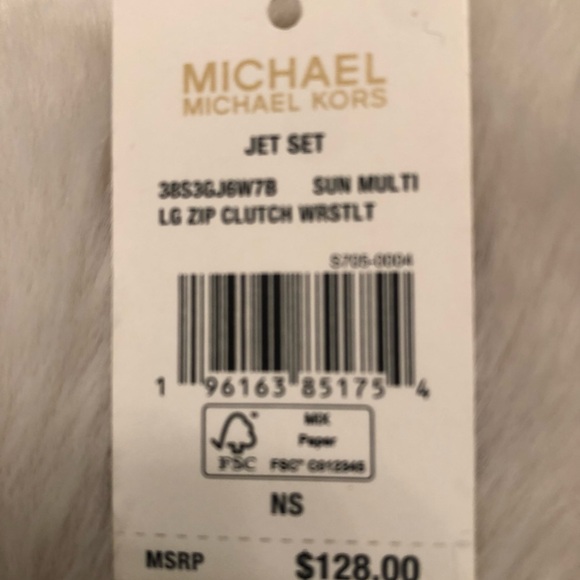 Michael Kors Yellow Iconic Logo Wristlet Limited Edition